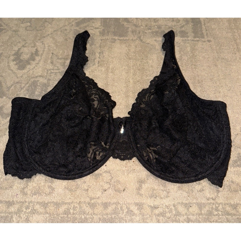 Smart & Sexy Bra Womens 40DDD Black Lace Underwired Unpadded SA964A